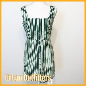 Urban Outfitters - Stripes Overall Dress - Size 8